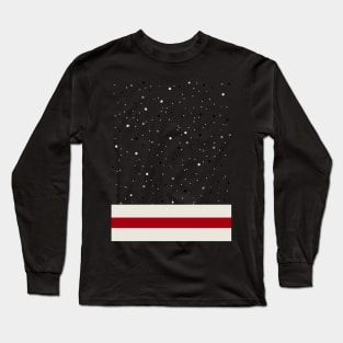 Cozy Christmas Red & Grey Stripe Wool Long Sleeve T-Shirt